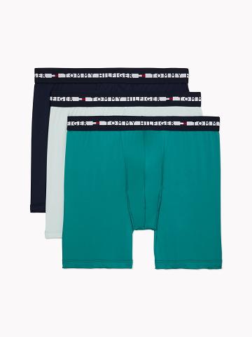 Férfi Tommy Hilfiger Th comfort+ boxer brief 3pk Boxer Briefs Zöld | HU 1394HAP